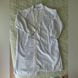 Seersucker Blue Women's Robe